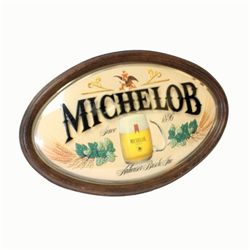 Michelob Amheuser Busch Oval Bar Sign