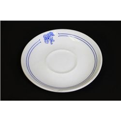 Santa Fe Railroad Bleeding Blue Saucer