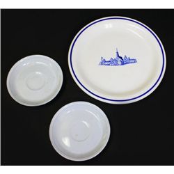 3 Pcs. New Haven-Hartford Railroad China