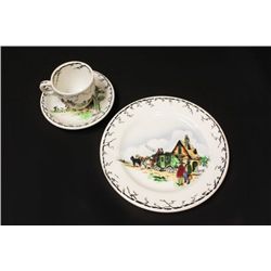 3 Pcs. Norfolk& Western Coach and Four China