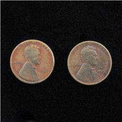 Lot of 2 1922 D Wheat Pennies