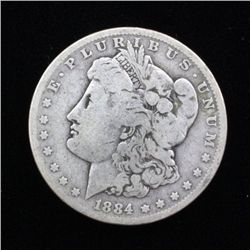1884 O Morgan Silver Dollar
