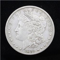 1892 O Morgan Silver Dollar