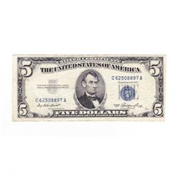 Blue Seal 5 Dollar Bill