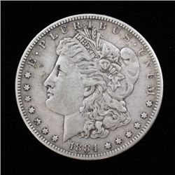 1884 S Morgan Silver Dollar