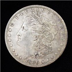 1886 O Morgan Silver Dollar