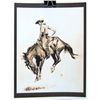Image 1 : COWBOY ON BRONCO FREDERIC REMINGTON SATIN CANVAS PRINT
