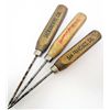 Image 1 : LOT OF 3 ADVERTISING ICE PICKS WITH WOOD HANDLES