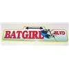 Image 1 : VINTAGE 1982 BATGIRL BLVD. PLASTIC STREET SIGN