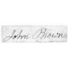 Image 1 : JOHN BROWN SIGNATURE