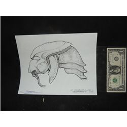 ALIEN VS PREDATOR CONCEPT SKETCH HAND DRAWN & SIGNED ORIGINAL FROM PRODUCTION 3