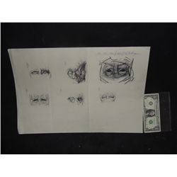 THE MUMMY CONCEPT SKETCH HAND DRAWN & SIGNED ORIGINAL FROM PRODUCTION 5