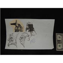 THE MUMMY CONCEPT SKETCH HAND DRAWN & SIGNED ORIGINAL FROM PRODUCTION 11