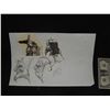 Image 1 : THE MUMMY CONCEPT SKETCH HAND DRAWN & SIGNED ORIGINAL FROM PRODUCTION 11