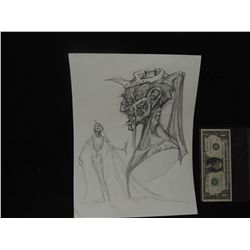 THE MUMMY CONCEPT SKETCH HAND DRAWN & SIGNED ORIGINAL FROM PRODUCTION 12