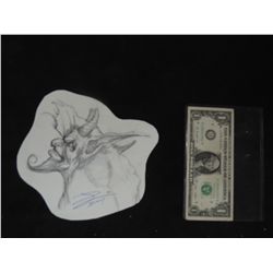 THE MUMMY CONCEPT SKETCH HAND DRAWN & SIGNED ORIGINAL FROM PRODUCTION 20