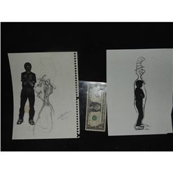 CAT IN THE HAT CONCEPT SKETCH HAND DRAWN & SIGNED ORIGINAL FROM PRODUCTION 4