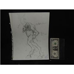 HERCULES CONCEPT SKETCH HAND DRAWN & SIGNED ORIGINAL FROM PRODUCTION 2