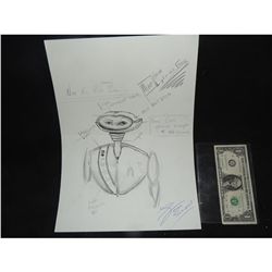 STAR TREK CONCEPT SKETCH HAND DRAWN & SIGNED ORIGINAL FROM PRODUCTION 2