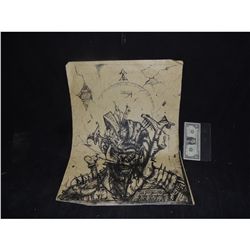 THE MUMMY CONCEPT SKETCH HAND DRAWN & SIGNED ORIGINAL FROM PRODUCTION 1