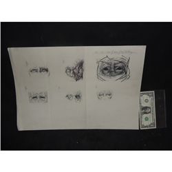 THE MUMMY CONCEPT SKETCH HAND DRAWN & SIGNED ORIGINAL FROM PRODUCTION 5
