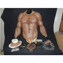 X MEN THE LAST STAND SCREEN USED JUGGERNAUGHT CHEST NECK SHACKLE AND GAUNTLETS