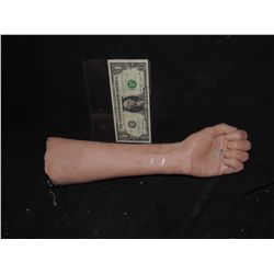 SEVERED SOLID SILICONE ARM WITH HAND