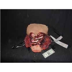 TORN OPEN CHEST WITH RIBS AND ENTRAILS WEARABLE FALSE BODY WITH STRAPS INTACT