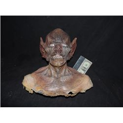 BAT MAN VAMPIRE HEAD & BUST WITH ACRYLIC FANGS