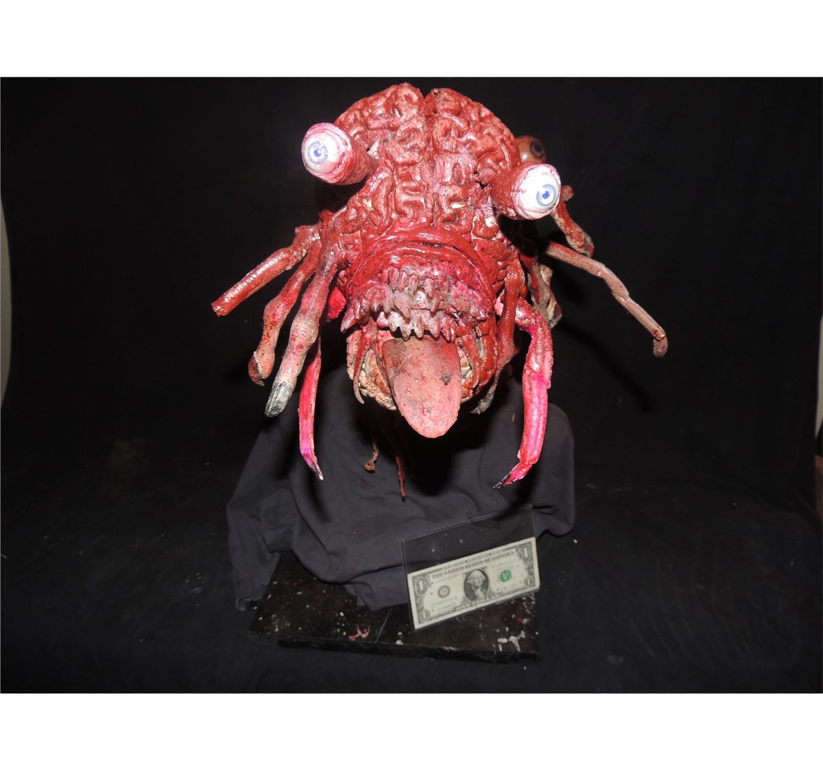 ALIEN EXPLODING MUTANT BRAIN CREATURE FROM HUMAN HEAD BUST OOAK