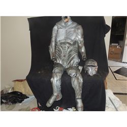 ALIEN MUTANT WARRIOR FULL BODY COSTUME SUIT WITH HELMET