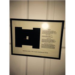 1408 DOLPHIN HOTEL SCREEN USED ESCAPE MAP