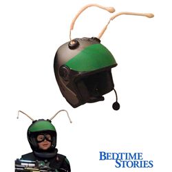 BEDTIME STORIES SCREEN USED & MATCHED ALIEN HELMET WITH ANTENNAE