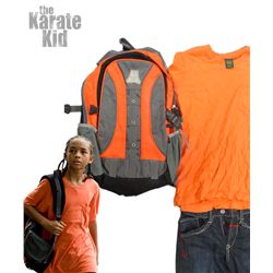 KARATE KID COMPLETE SCREEN WORN HERO OUTFIT WITH BAG