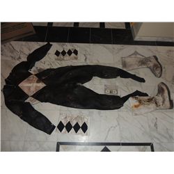 MIGHTY MORPHIN POWER RANGERS SCREEN USED BLACK RANGER SUIT FROM PILOT INCOMPLETE