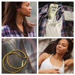 OUT OF THE FURNACE ZOE ZALDANA TANK SHIRT & EAR RINGS