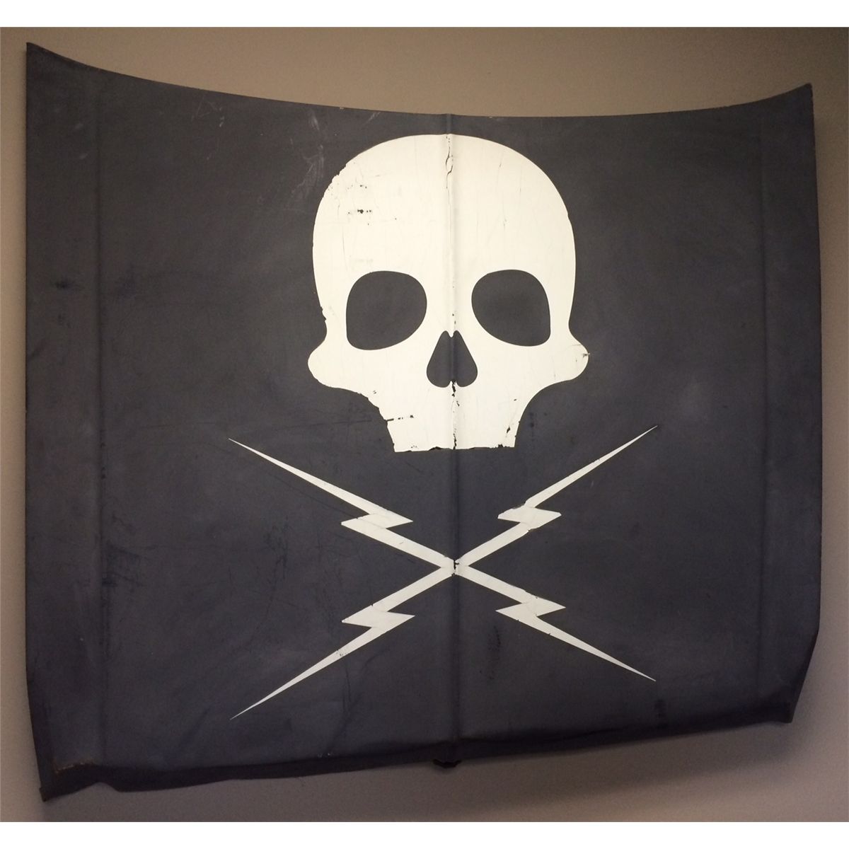 Death Proof Screen Used Skull Hood From Totaled Car Driven By Kurt Russell