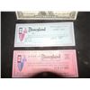 Image 3 : DISNEYLAND #000001 TICKET UNUSED WITH STUB INTACT AND EXTRAS