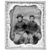 Image 1 : TWO MAINE SOLDIERS TINTYPE