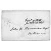 JAMES MONROE FRANKED POSTAL COVER