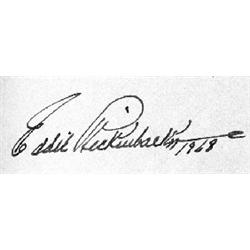 EDWARD V. RICKENBACKER SIGNED BOOK