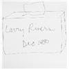 Image 1 : LARRY RIVERS SIGEND DRAWING