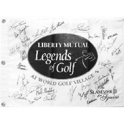 GOLF LEGENDS SIGNED FLAG