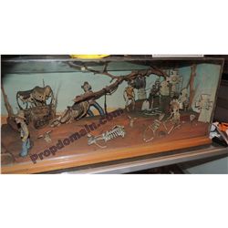 1960's KNOTT'S BERRY FARM CALICO GHOST TOWN PARK ORIGINAL MINIATURE GRAVEYARD MODEL WESTERN DIORAMA