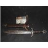 Image 1 : CHRONICLES OF NARNIA SCREEN USED SHORT SWORD WITH SHEATH AND STRAP