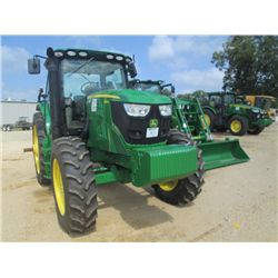 JOHN DEERE 6150R MFWD FARM TRACTOR, S/N 6097 (13 YR) 150 ENGINE HP, 120 PTO HP, 16 SPEED POWER QUAD,