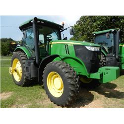 JOHN DEERE 7200R MFWD FARM TRACTOR, S/N 1394 (11 YR) 200 HP, 20 SPEED COMMAND QUAD PLUS, 3 REMOTES, 