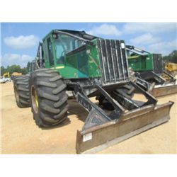 JOHN DEERE 748G III GRAPPLE SKIDDER, S/N 606451 (06 YR) DUAL ARCH, ECAB W/ AIR, 30.5-L32 TIRES