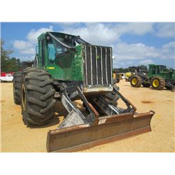 JOHN DEERE 648H GRAPPLE SKIDDER, S/N 628210, DUAL ARCH, WINCH, ECAB W/AIR, 30.5L-32 TIRES, METER REA