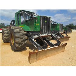 JOHN DEERE 648H GRAPPLE SKIDDER, S/N 615026 (08 YR) DUAL ARCH, WINCH, SWEDA AXLE, TC TRANS, ECAB W/ 
